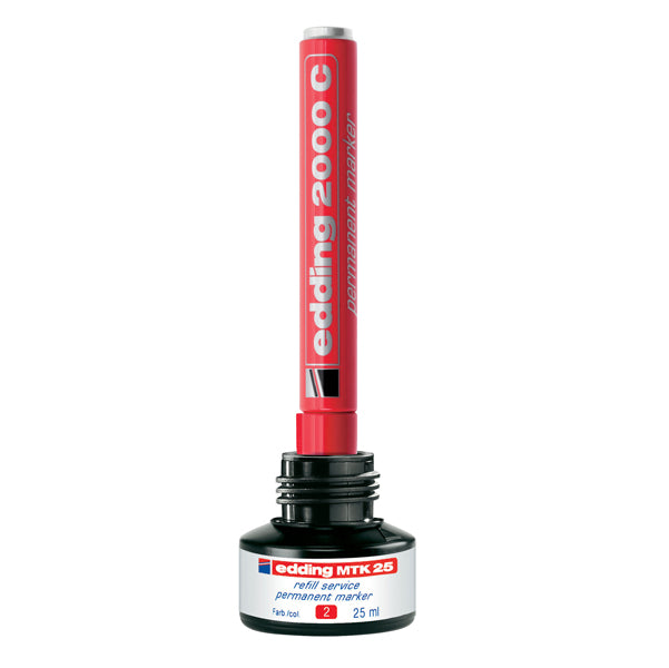 Marcatore permanente 2000C - punta conica - da 1,5 a 3 mm - rosso  - Edding