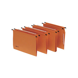 Cartella sospesa Signaletic - cassetto - interasse 39 cm - fondo V - 39x25 cm - arancione - Rexel