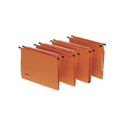 Cartella sospesa Signaletic - cassetto - interasse 33 cm - fondo U 30 mm - 33x25 cm - arancione - Rexel