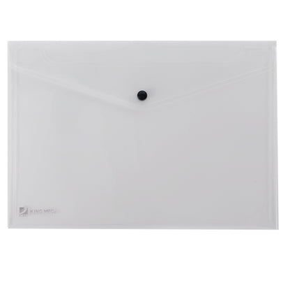 Busta con bottone Pull - A4 - PP - trasparente - King Mec