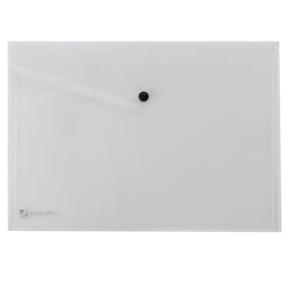 Busta con bottone Pull - A4 - PP - trasparente - King Mec