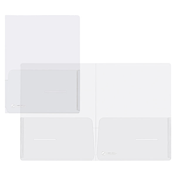 Cartella con doppia tasca Full - A4 - PP - trasparente - King Mec