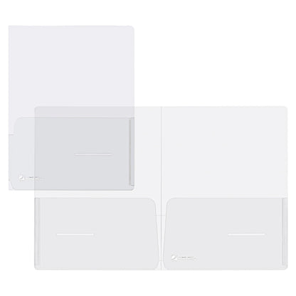 Cartella con doppia tasca Full - A4 - PP - trasparente - King Mec