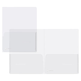 Cartella con doppia tasca Full - A4 - PP - trasparente - King Mec