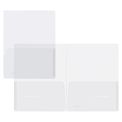Cartella con doppia tasca Full - A4 - PP - trasparente - King Mec