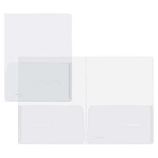 Cartella con doppia tasca Full - A4 - PP - trasparente - King Mec