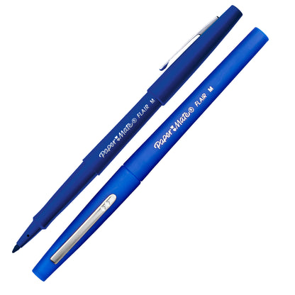 Pennarello Flair Nylon - punta feltro - 1,10mm - blu - Papermate