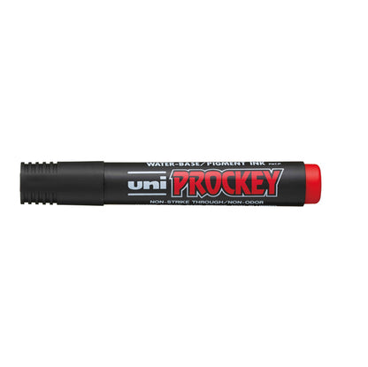 Marcatore Uni Prockey M126 - punta a scalpello da 1,00-5,70mm - rosso - Uni Mitsubishi