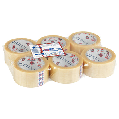 Nastro adesivo 330 - 5 cm x 66 m - PVC - trasparente - Eurocel
