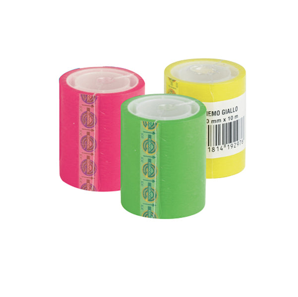 Ricarica nastro adesivo Memograph - 50 mm x 10 m - PVC - giallo - Eurocel