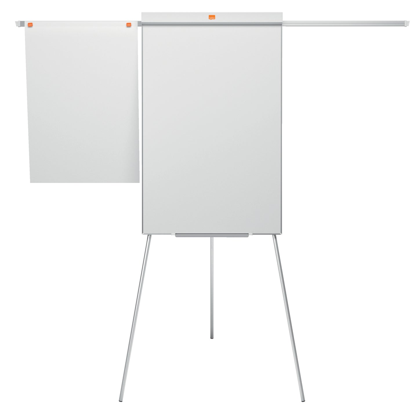 Lavagna portablocco Classic con cavalletto - 100 x 68,5 cm - bracci estensibili - bianco - Nobo