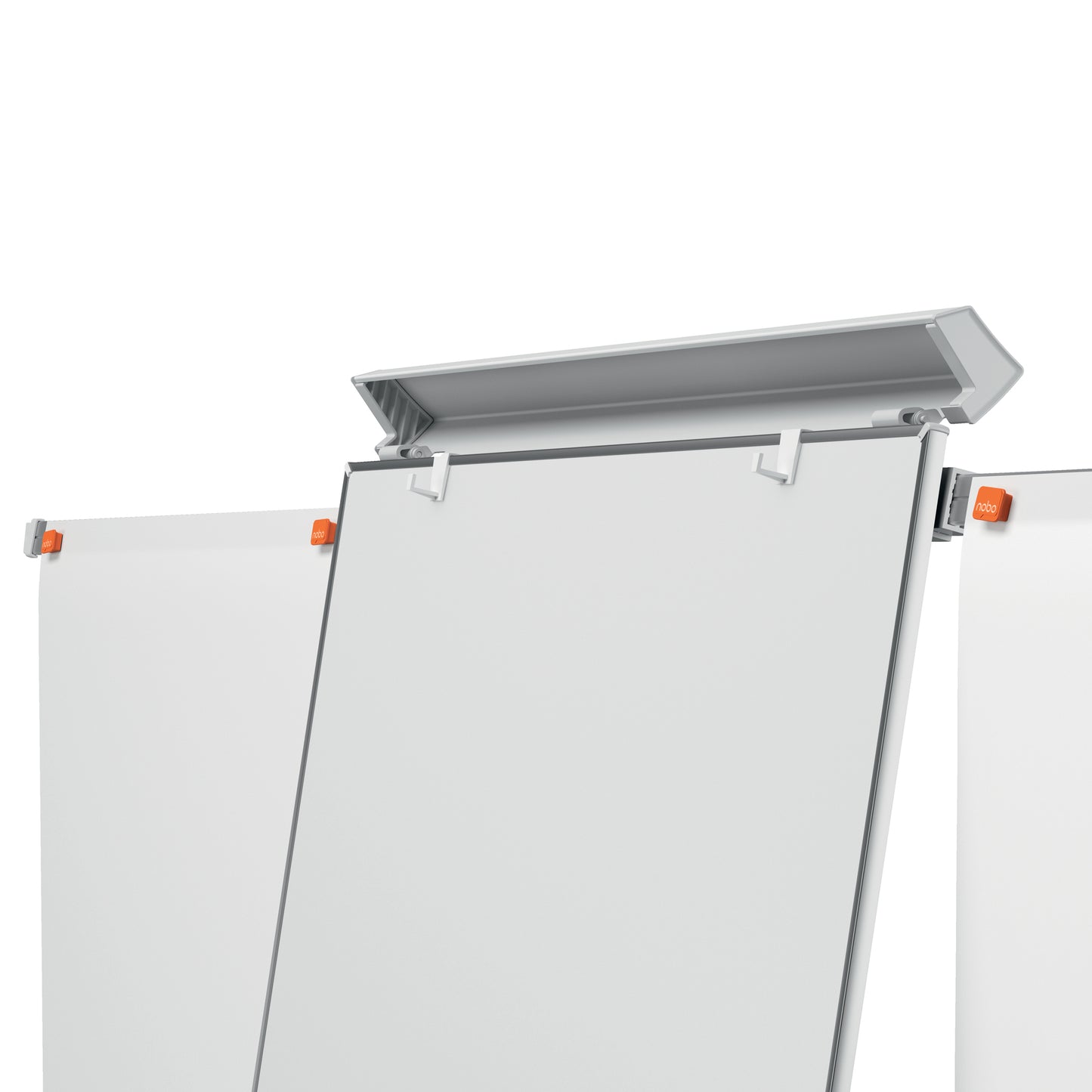 Lavagna portablocco Classic con cavalletto - 100 x 68,5 cm - bracci estensibili - bianco - Nobo
