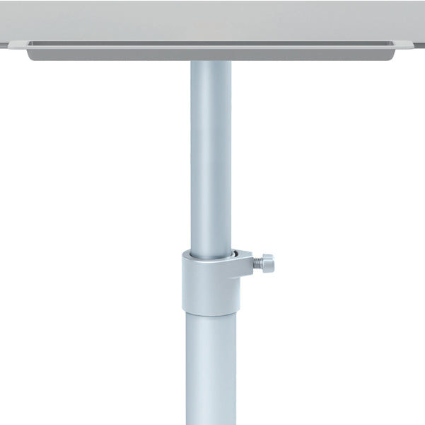 Lavagna portablocco Classic con ruote - 100 x 70 cm - bracci estensibili - bianco - Nobo
