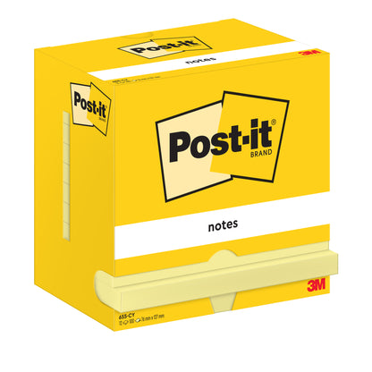 Blocco foglietti - 655 - 76 x 127 mm - giallo Canary - 100 fogli - Post-it