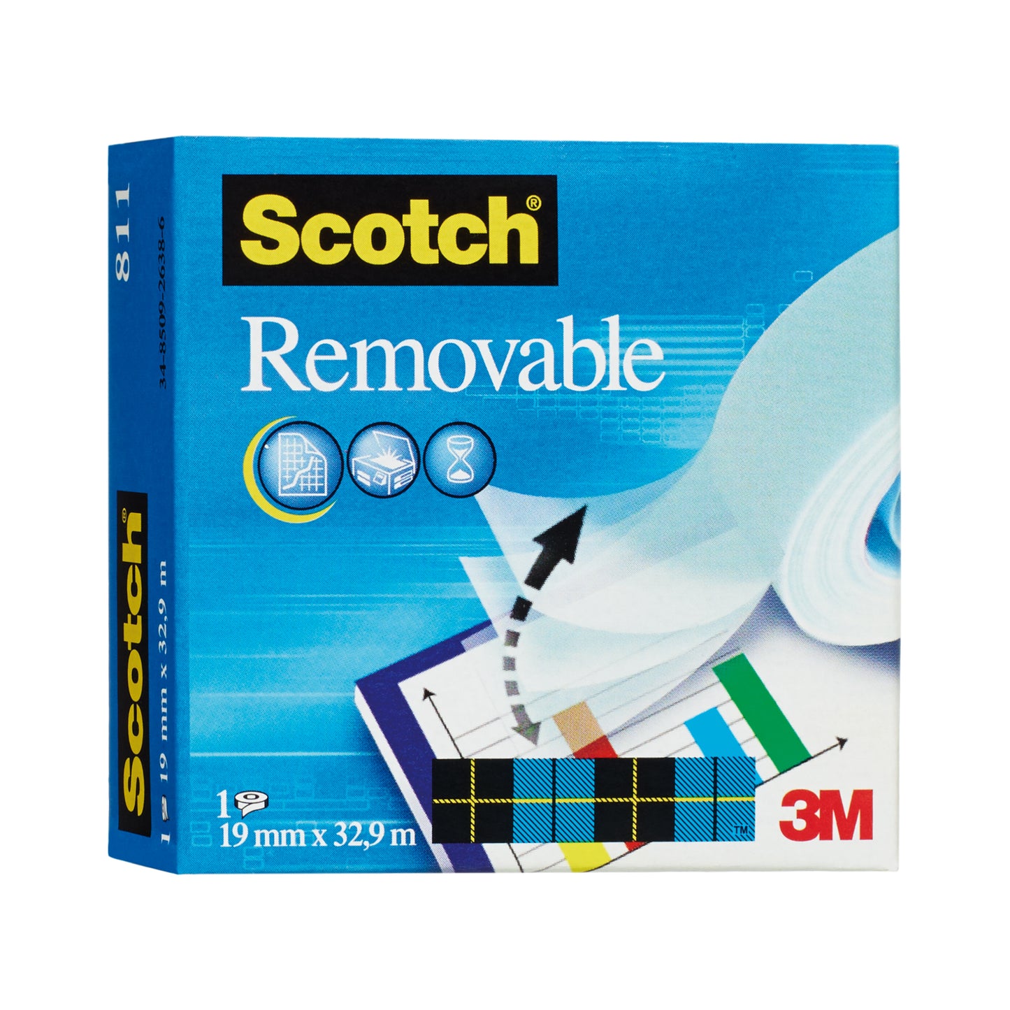 Nastro adesivo Magic 811 - 19 mm x 33 m - acrilico - trasparente - Scotch