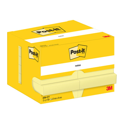 Blocco foglietti - 656 - 76 x 51 mm - giallo Canary - 100 fogli - Post-it