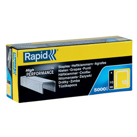 Punti galvanizzati - 13/10 - 10 mm - metallo - Rapid - conf. 5000 pezzi