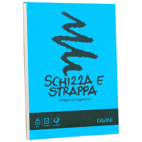 Blocco Schizza & Strappa - A3 - 297 x 420mm - 50gr - 150 fogli - Favini