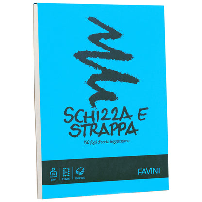 Blocco Schizza & Strappa - A3 - 297 x 420mm - 50gr - 150 fogli - Favini