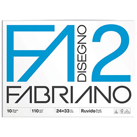 Album F2 - 24 x 33 cm - 10 fogli - 110 gr - ruvido - punto metallo - Fabriano