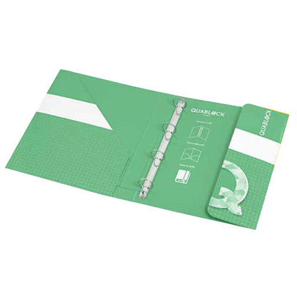 Raccoglitore Quablock - A4 - 4 anelli tondi 30 mm - dorso 4 cm - Pigna