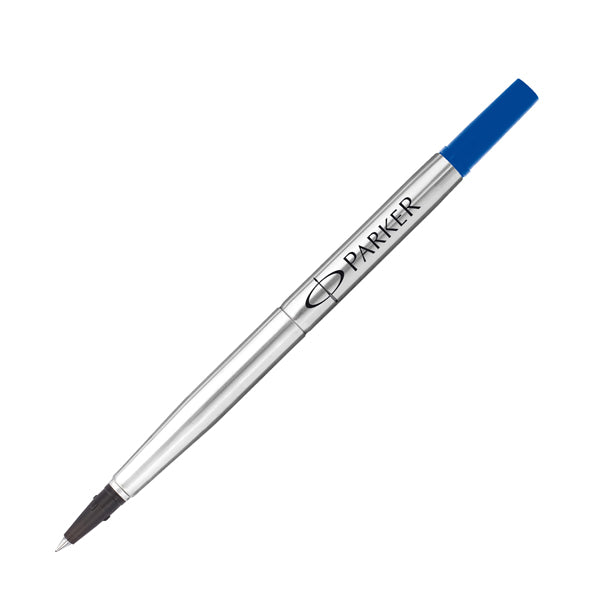 Refill roller Quink standard - punta fine  - metallo - blu - Parker