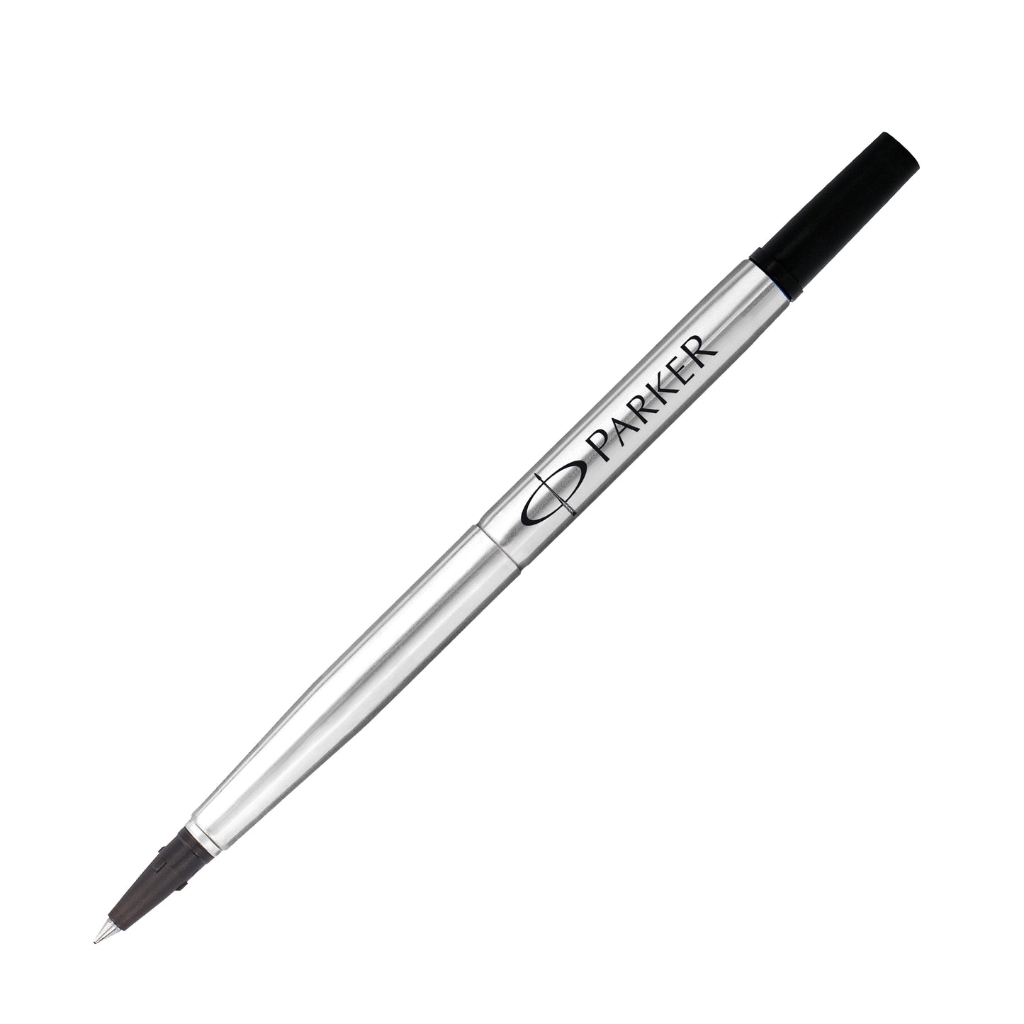 Refill roller Quink standard - punta fine - metallo - nero - Parker