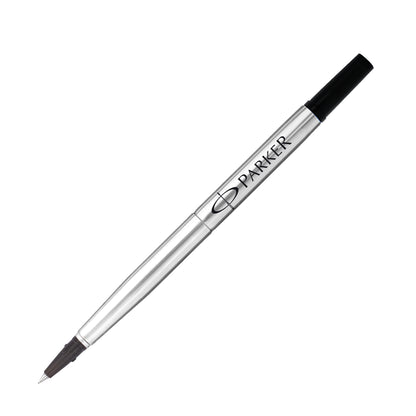 Refill roller Quink standard - punta fine - metallo - nero - Parker