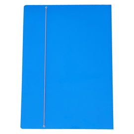 Cartella 3 lembi con elastico - 50 x 70 cm - dorso variabile - cartone plastificato - azzurro - Cartotecnica del Garda