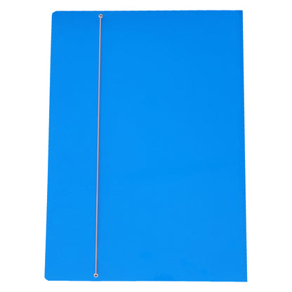 Cartella 3 lembi con elastico - 50 x 70 cm - dorso variabile - cartone plastificato - azzurro - Cartotecnica del Garda