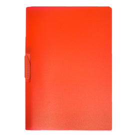 Cartellina con molla Clipper - A4 - PP - trasparente rosso - Fellowes
