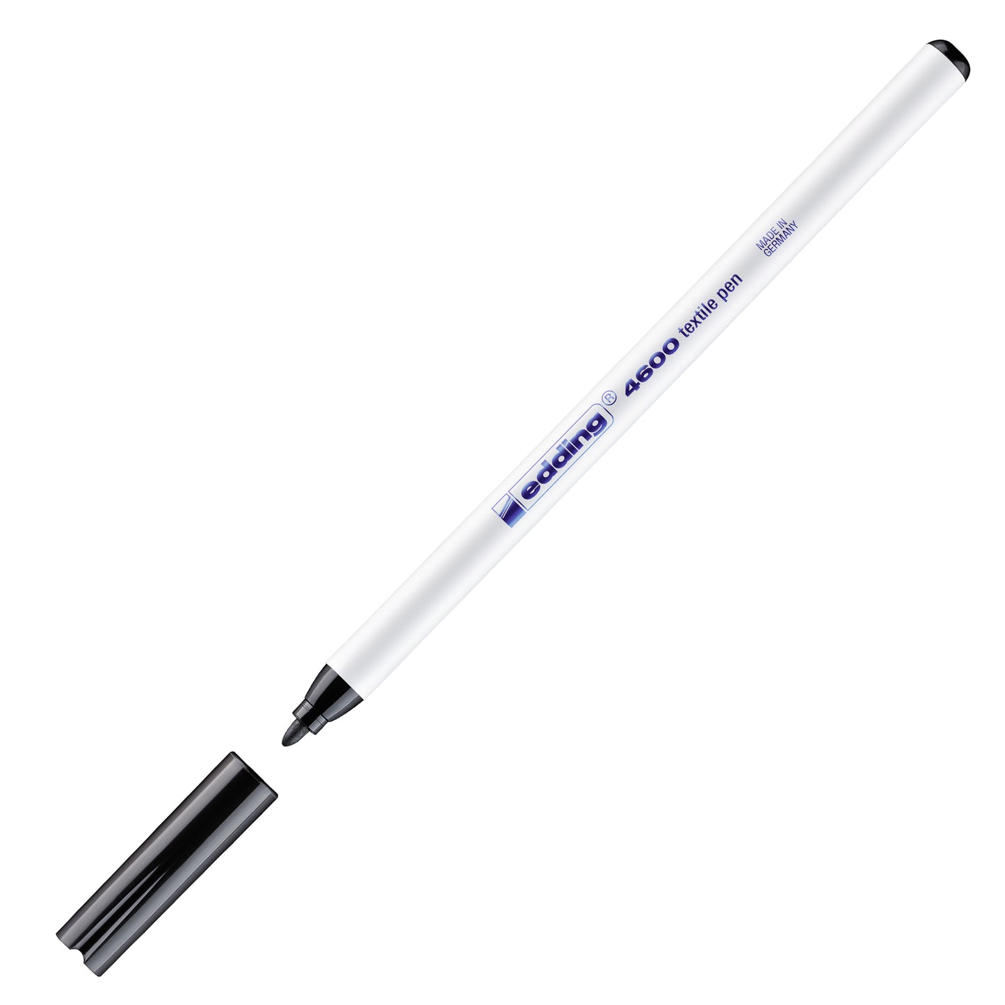 Marcatore per tessuto 4600 - punta tonda - 1 mm - nero - Edding