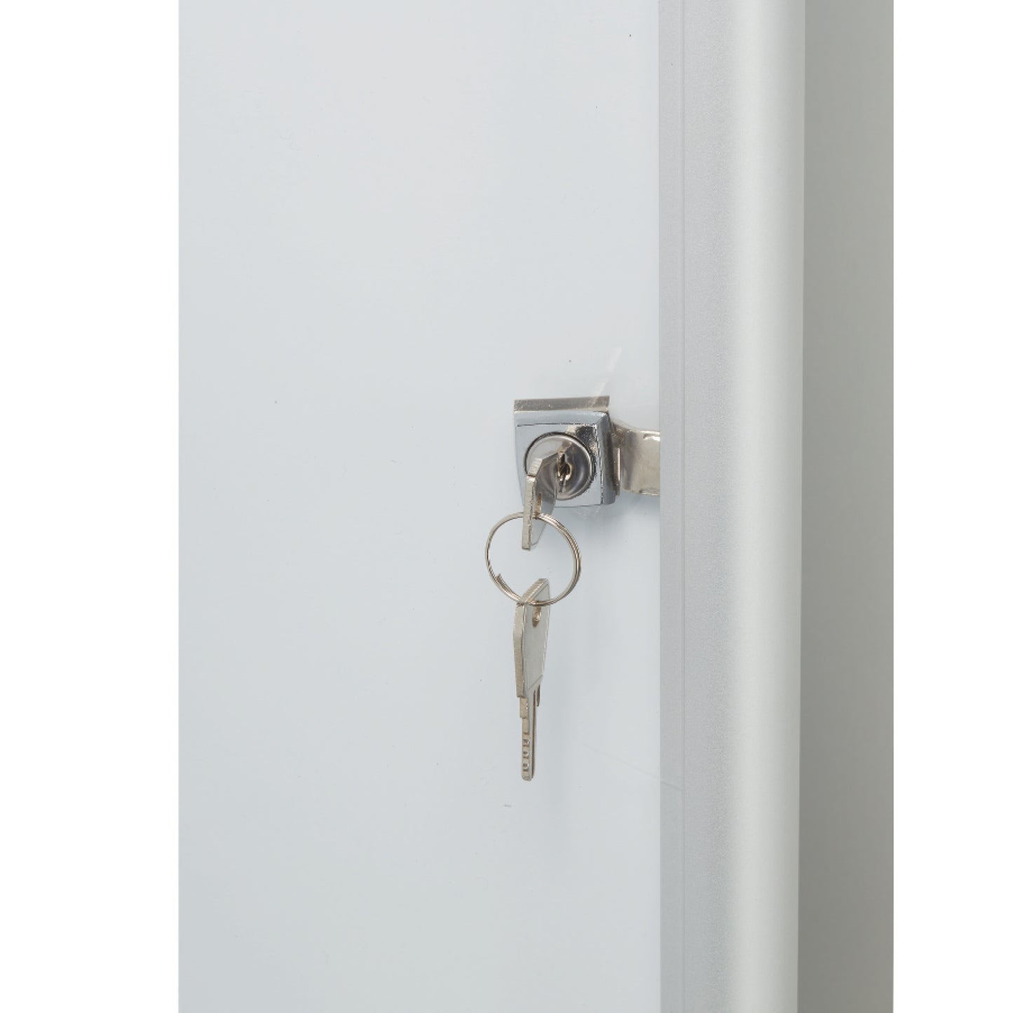 Bacheca per interni ultrapiatta - fondo in metallo magnetico bianco - 4 fogli A4 - verticale - Nobo