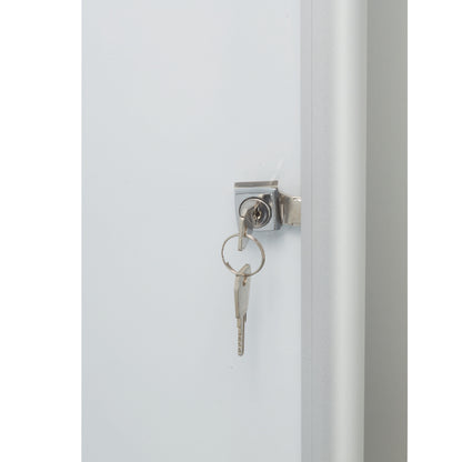Bacheca per interni ultrapiatta - fondo in metallo magnetico bianco - 4 fogli A4 - verticale - Nobo