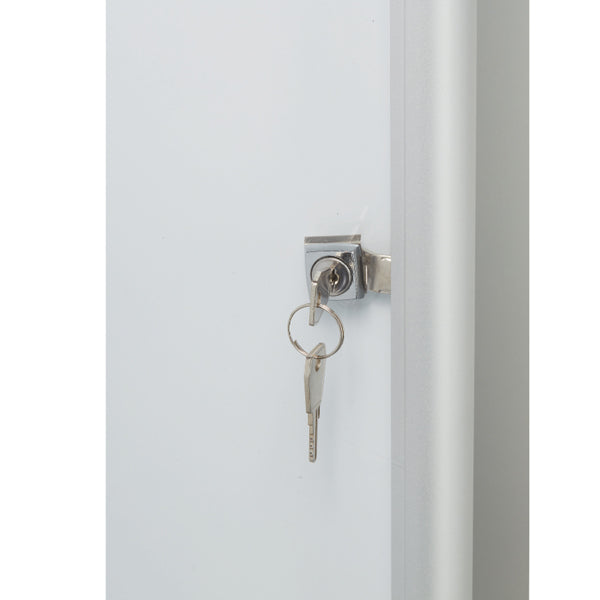 Bacheca per interni ultrapiatta - fondo in metallo magnetico bianco - 6 fogli A4 - orizzontale - Nobo