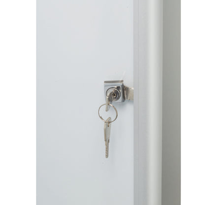 Bacheca per interni ultrapiatta - fondo in metallo magnetico bianco - 6 fogli A4 - orizzontale - Nobo