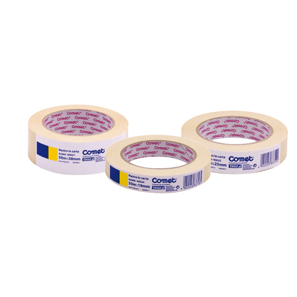Nastro adesivo - 50 mm x 50 m - carta - beige - Comet