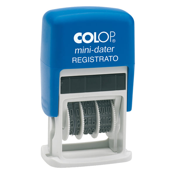 Timbro Mini Dater S160/L3 Datario + REGISTRATO - 4 mm - autoinchiostrante - Colop