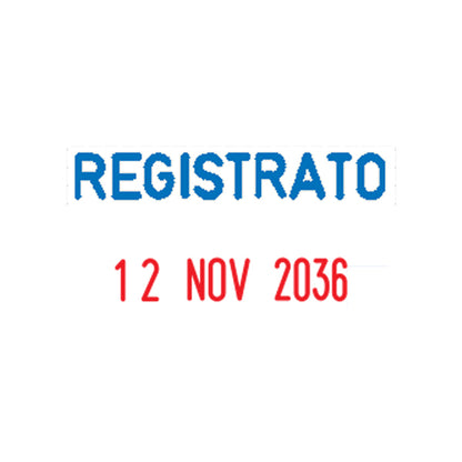 Timbro Mini Dater S160/L3 Datario + REGISTRATO - 4 mm - autoinchiostrante - Colop