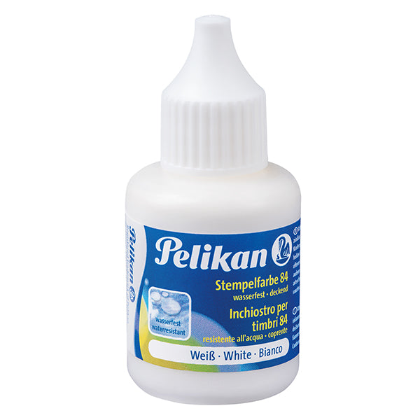 Inchiostro 84 - 30 ml - resistente all'acqua - bianco - Pelikan