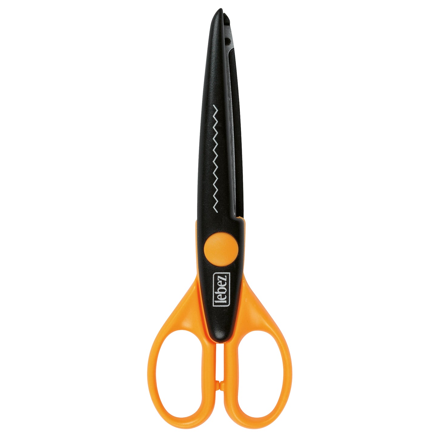Forbice Snippy Zig Zag - 17 cm - lama acciaio - colori assortiti - Lebez