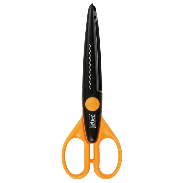 Forbice Snippy Zig Zag - 17 cm - lama acciaio - colori assortiti - Lebez
