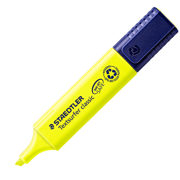 Evidenziatore Textsurfer Classic - punta a scalpello - tratto 1,0-5,0mm - giallo  - Staedtler