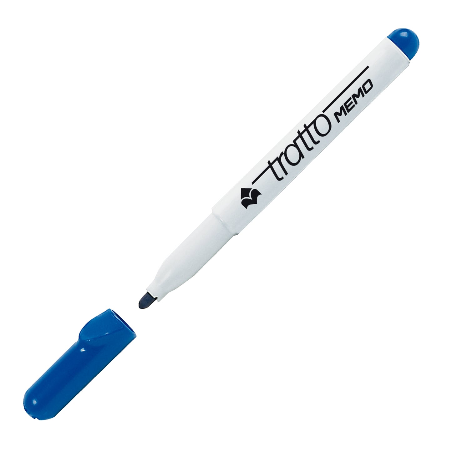 Pennarello Tratto Memo - a secco - per lavagne cancellabili - punta conica - tratto 2,5mm - astuccio 4 colori - Tratto