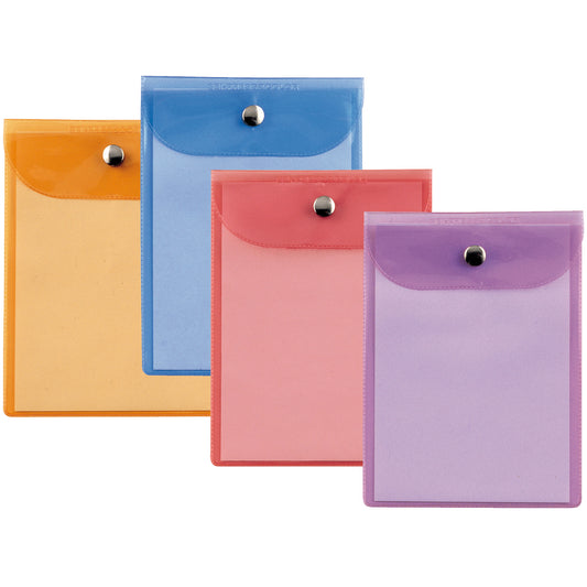 Busta con bottone Press 7 Color - PVC - 18 x 24 cm - colori assortiti - Sei Rota