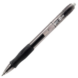 Penna gel a sfera a scatto Gelocity - punta 0,7mm - nero  - Bic - conf.12 pezzi