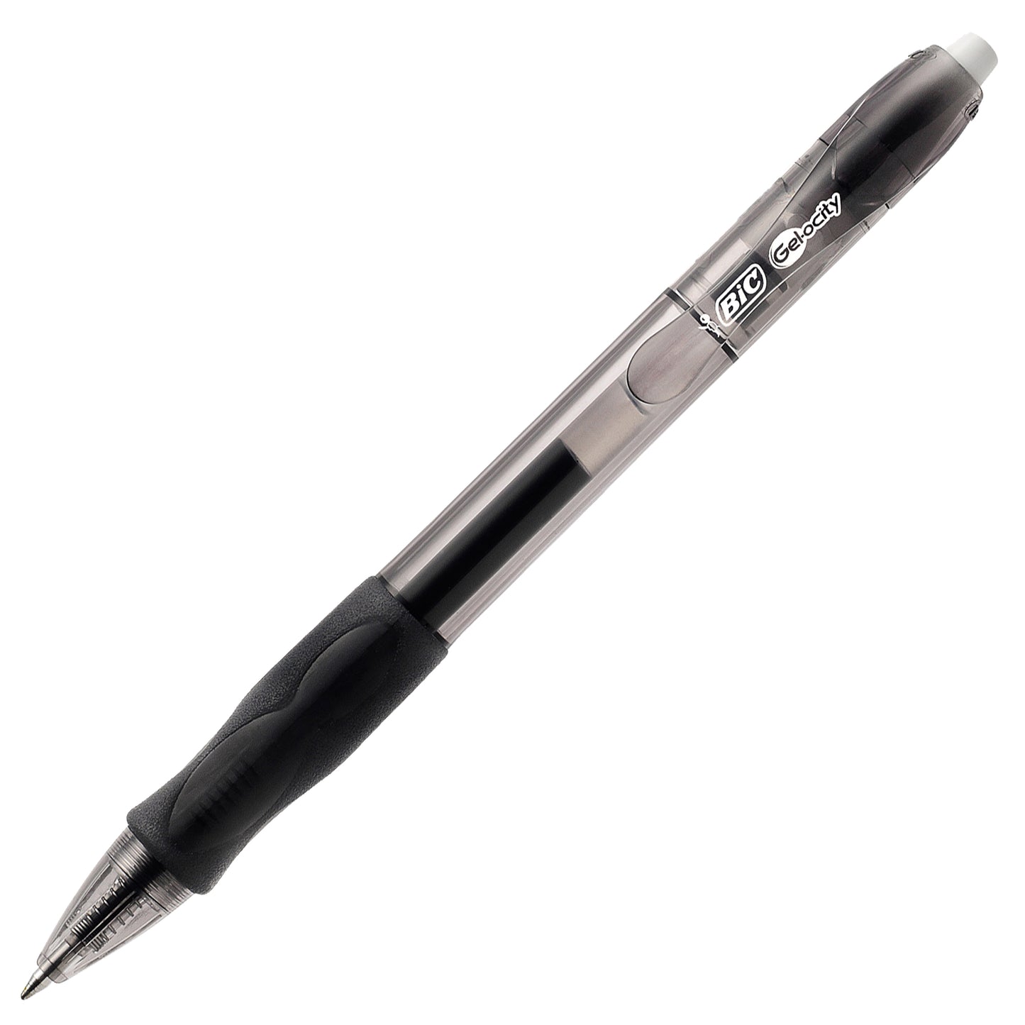 Penna gel a sfera a scatto Gelocity - punta 0,7mm - nero  - Bic - conf.12 pezzi