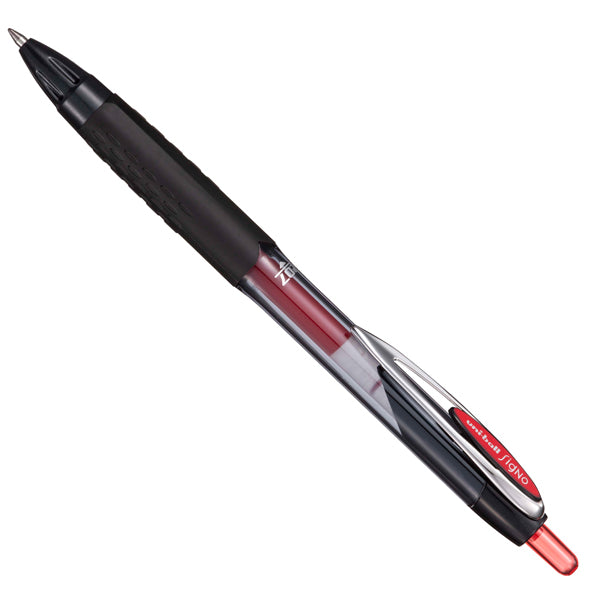 Roller gel a scatto Uni Ball Signo 207 - punta 0,7mm - rosso - Uni Mitsubishi