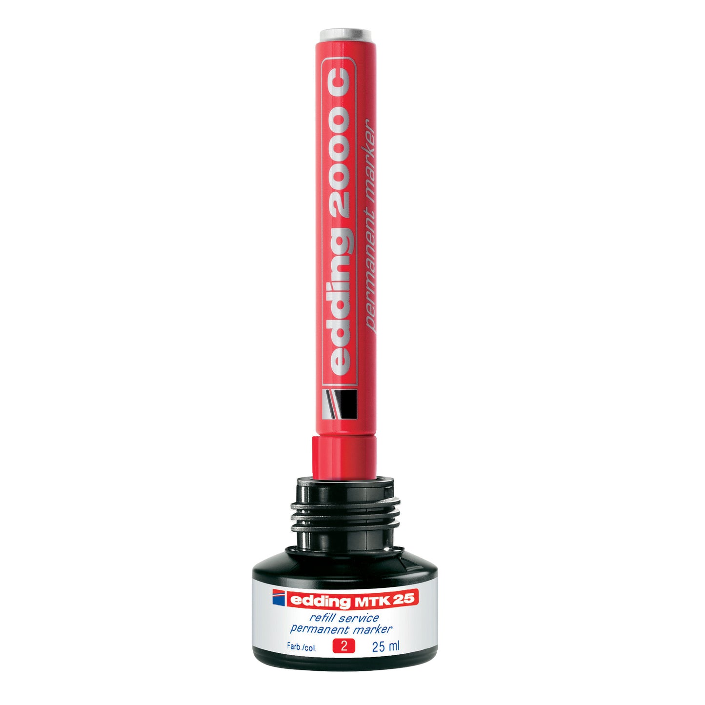 Marcatore permanente 2000C - punta conica - da 1,5 a 3 mm - nero  - Edding