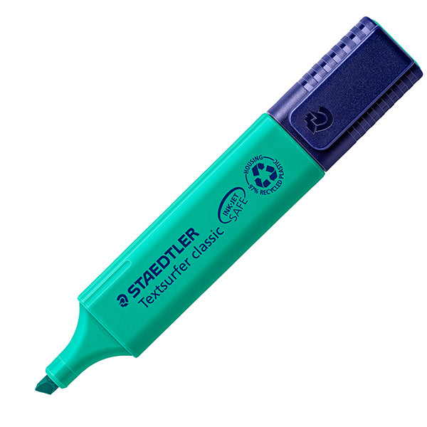 Evidenziatore Textsurfer Classic - punta a scalpello - tratto 1,0mm-5,0mm - turchese - Staedtler